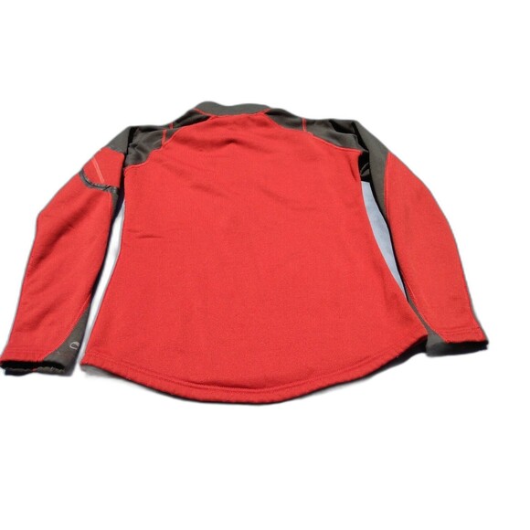 REI Woman Sweatshirt Size S Red Zipper Headphone Portal Shoulder Pocket Athletic - Picture 2 of 7